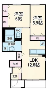 神奈川県横浜市港北区新吉田東4【アパート】の間取り