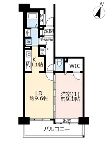 UR幕張ベイタウンミラマール【3階】の間取り