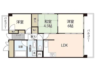 藤和シティコープ鶴見橋【2階】の間取り