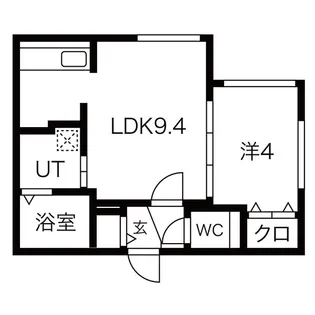 クレイパレス美園【2階】の間取り
