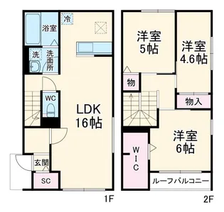 埼玉県志木市幸町1【一戸建】の間取り