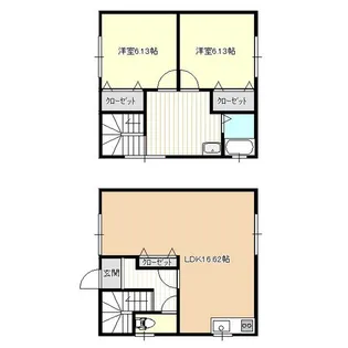 キャトラクトグリーン【1階】の間取り