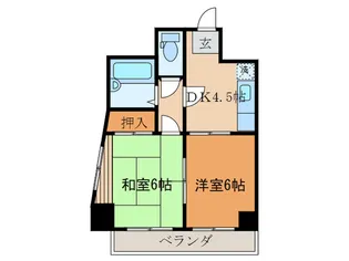 サンハイツ十条【3階】の間取り