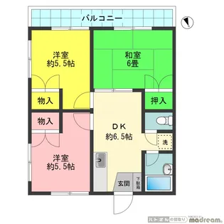 グリーンシャトー【2階】の間取り