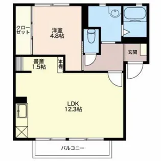 ミルキィウェイ【1階】の間取り