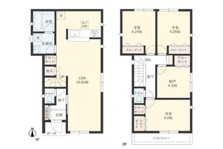 千葉県柏市新逆井1【一戸建】の間取り