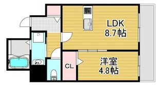 アドバンス西梅田フォルン【5階】の間取り