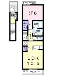 愛知県名古屋市天白区平針4【アパート】の間取り