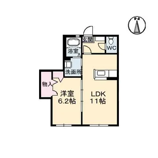 幡生SHM サンヒルズコート【1階】の間取り