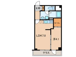 ヴェルドミ-ルマ-ガレット【1階】の間取り