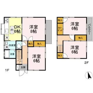 広島県広島市安佐南区西原9【一戸建】の間取り