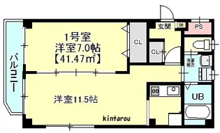 ノーブルステージ神明町【2階】の間取り