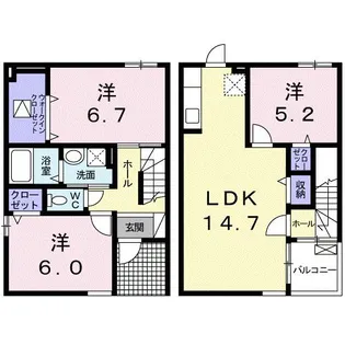マナ・ボーテ【1階】の間取り