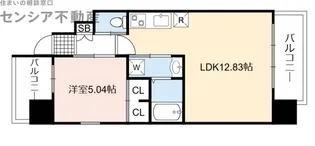 プレジオ森之宮.【12階】の間取り