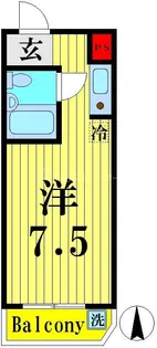 メゾン藤波【1階】の間取り