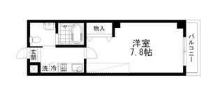 フラッティ衣笠【2階】の間取り