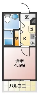リンダプラヤ甲子園【1階】の間取り