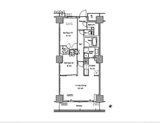 パークオアクシス豊洲【8階】の間取り
