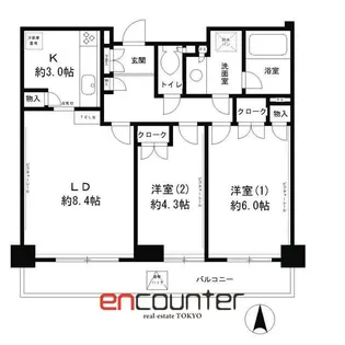 ラフィーネ阿佐谷【7階】の間取り
