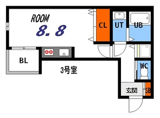 アップフェロ【1階】の間取り