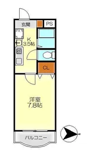 北岡マンション【2階】の間取り
