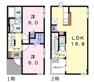 プルマージュの間取り