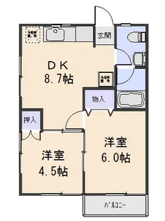 本牧アパート【2階】の間取り