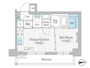 イプセ目黒祐天寺【2階】の間取り