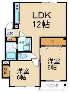 ハイコーポ利余A棟【3階】の間取り