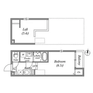ハーモニーテラス伏見稲荷【2階】の間取り