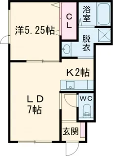 スマイルハート【1階】の間取り