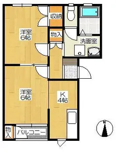 なるせハイツ【1階】の間取り
