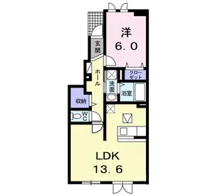 モンヴィータ【1階】の間取り