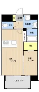 LIBTH美栄橋【6階】の間取り