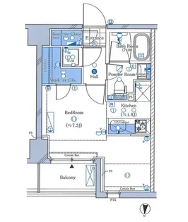 ガリシア新宿西落合【2階】の間取り
