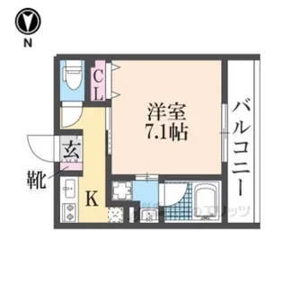 ステディ八戸の里【3階】の間取り