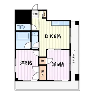 皆川ビル【2階】の間取り