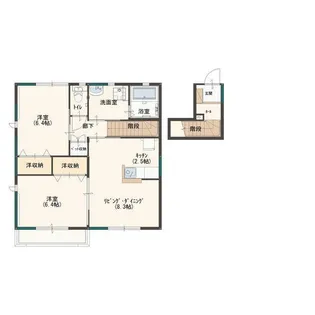 パナヴィレッジC【2階】の間取り