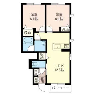 チェスナッツメゾンII【SHM】【1階】の間取り