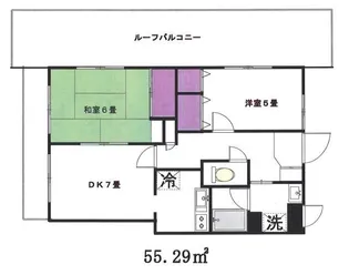エヴァーグリーン【3階】の間取り