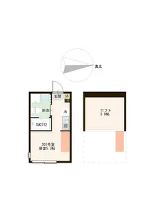 ル・リヴァージュ中川【2階】の間取り