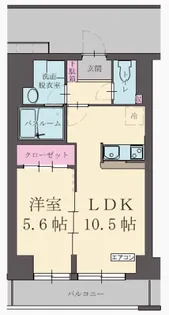エイトバード東静岡【1階】の間取り
