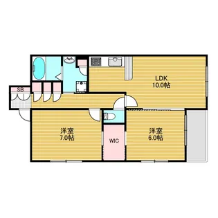 アトリア新大阪【2階】の間取り