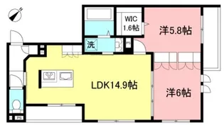ホワイト イン ブラック【3階】の間取り