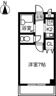 パークサイド小澤【1階】の間取り