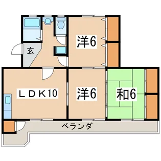 グリーンハイム【2階】の間取り