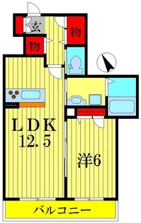ラフィーネ柏中央【2階】の間取り