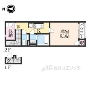 クレイノ聡【2階】の間取り
