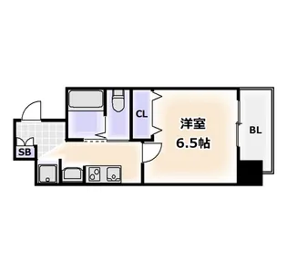 ルミナーレ天王寺【2階】の間取り