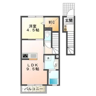アナザープレイス【2階】の間取り